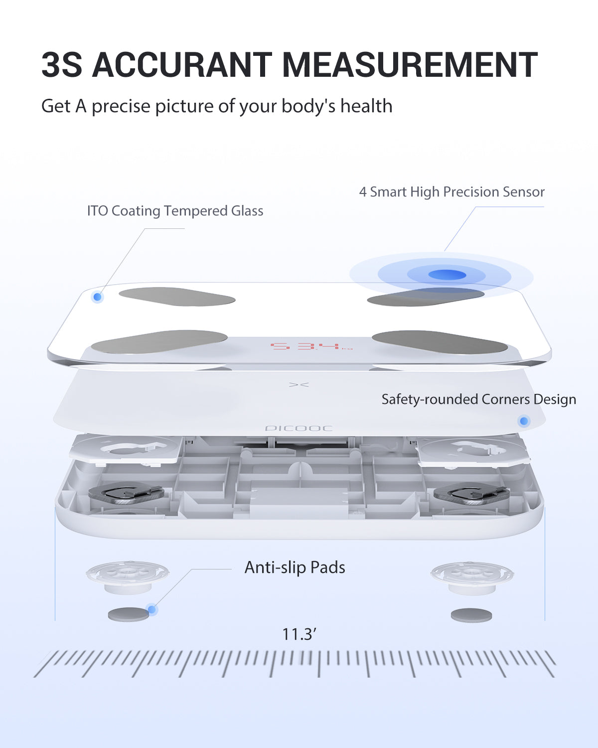 PICOOC Mini Pro Smart Body Fat Scale picooc