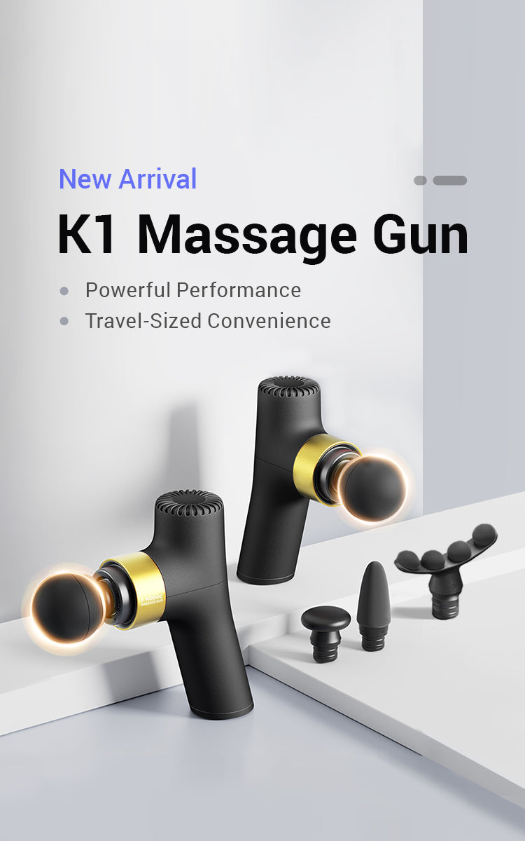 K1 Massage Gun Powerful Performance Travel-Sized Convenience